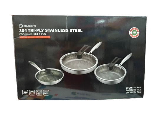 Juego de sartenes Stainless Steel